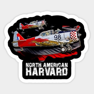 North American Harvard training aircraft Sticker